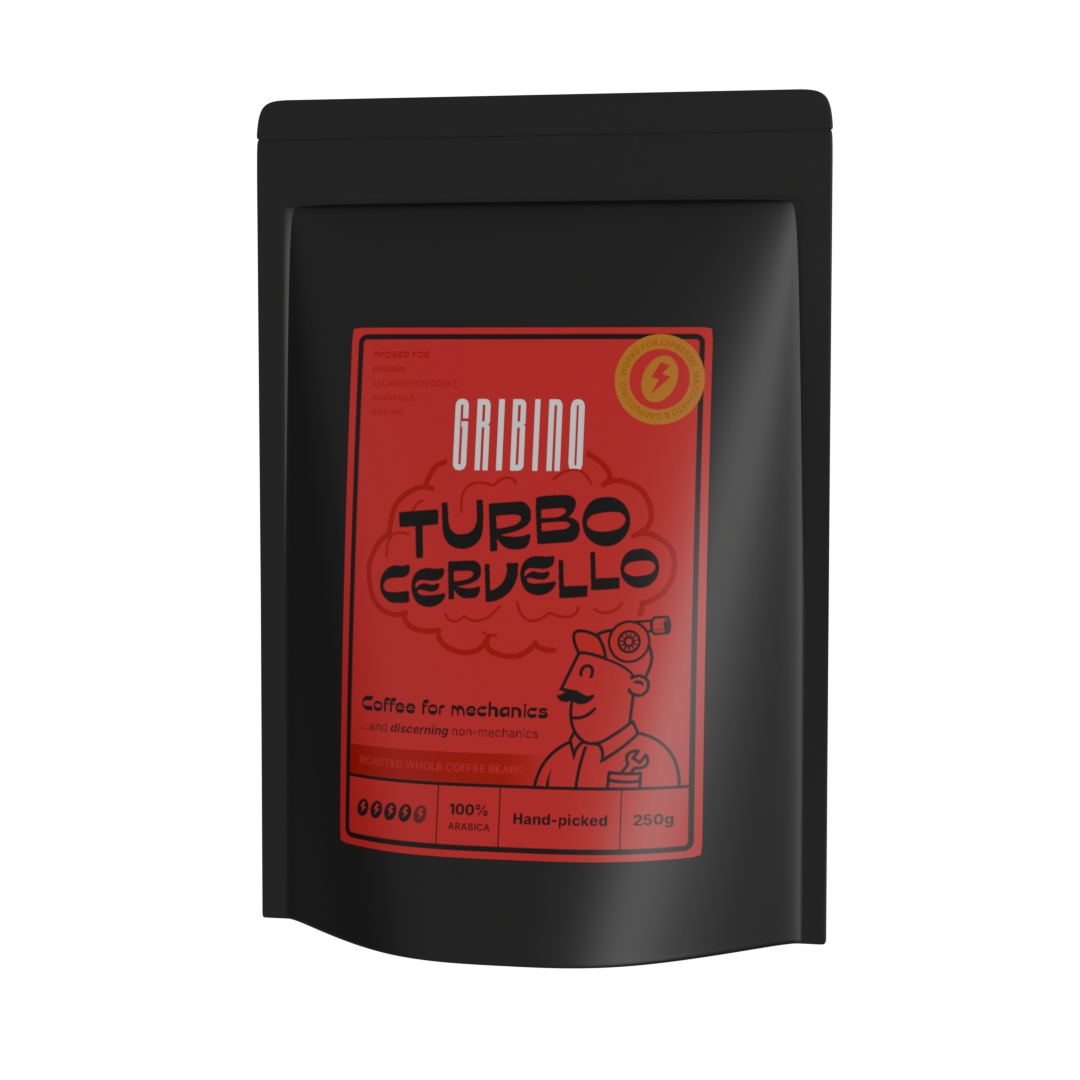Turbo Cervello coffee beans by Gribino